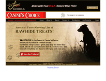 Tablet Screenshot of canineschoice.com